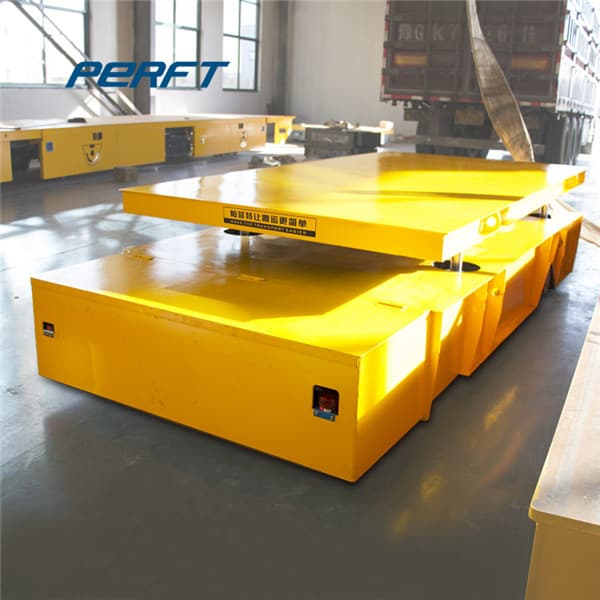 factory electric driven hydraulic lifting transfer cart customized size